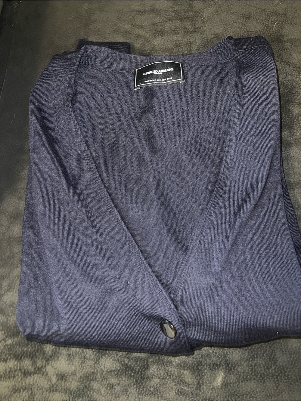 New Giorgio Armani Parfums Uniform Cardigan 100% wool made in Italy